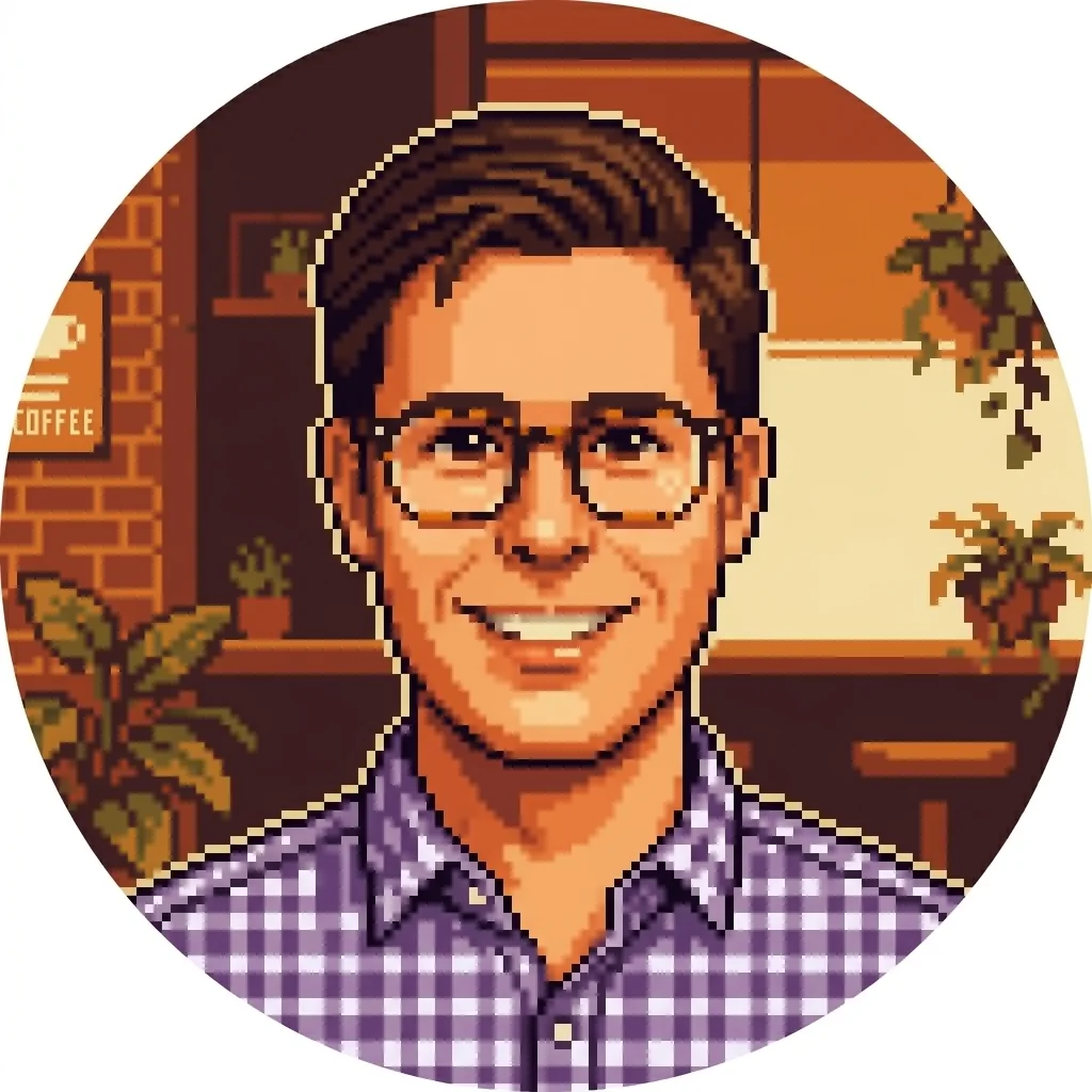 Pixel art portrait of Mark